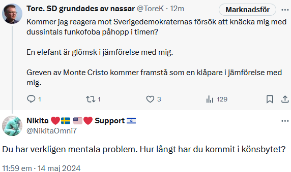 Att Jimmie Åkessons kampanjavdelning uttrycker transfobi är faktiskt inte ett dugg överraskande.

Dags för Ulf Kristersson att skrota Tidöavtalet.