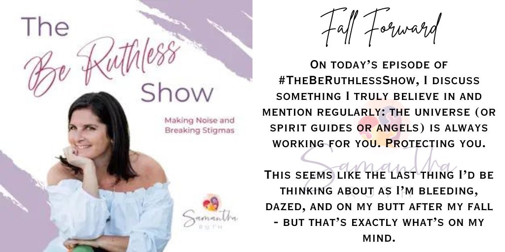 Mental. Health. Matters. The Be Ruthless Show is a place where we’ll be having the conversations other people don’t. The conversations other people won’t Episode: Fall Forward @SamanthaMRuth @pcast_ol @tpc_ol @wh2pod @foa_ol @bus_ol web samantharuth.com/podcast