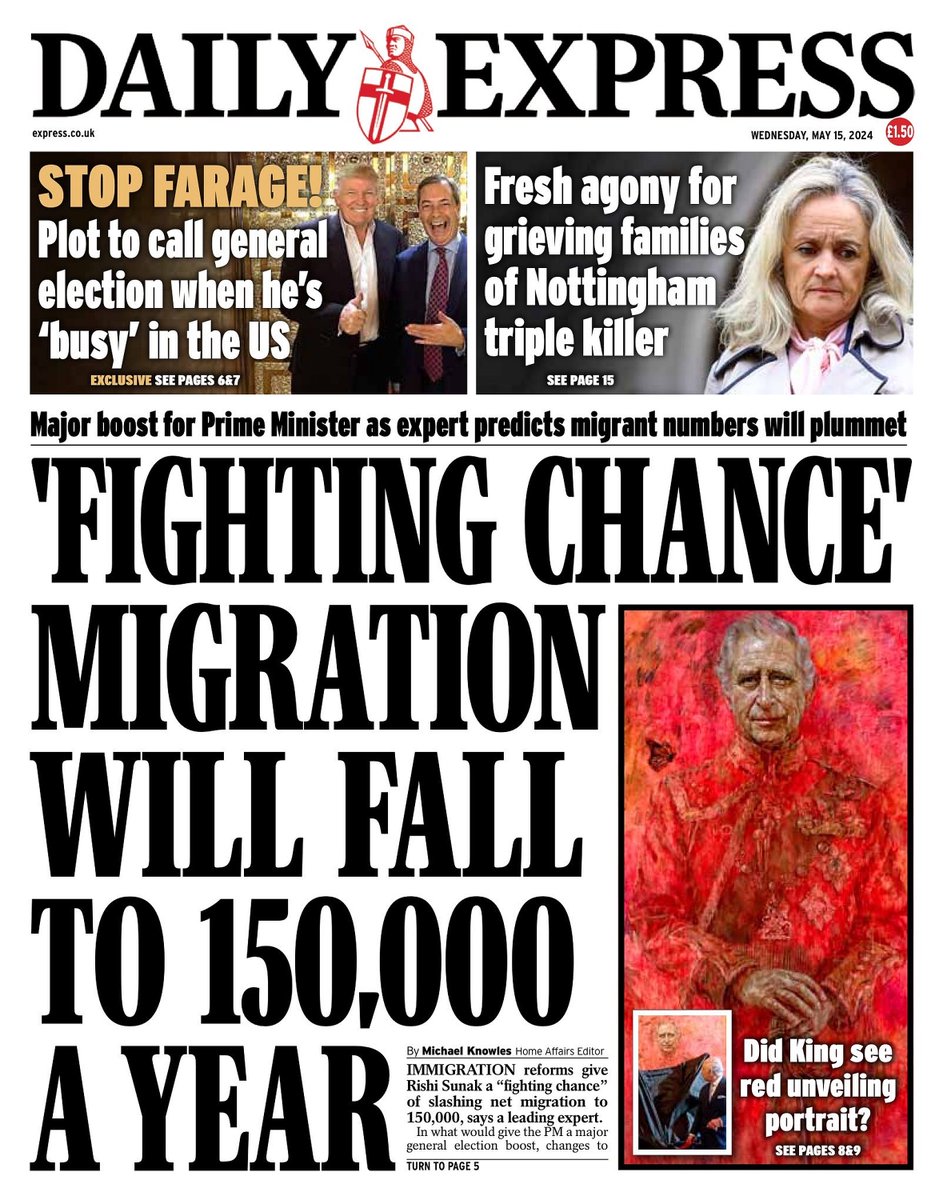 🇬🇧 'Fighting Chance' Migration Will Fall To 150,000 A Year

▫Exclusive: Home Office sources say they are working to make Professor Brian Bell's bombshell prediction a 'reality'
▫@Express_Knowles
▫is.gd/hN6zxC 👈

#frontpagestoday #UK @Daily_Express 🇬🇧