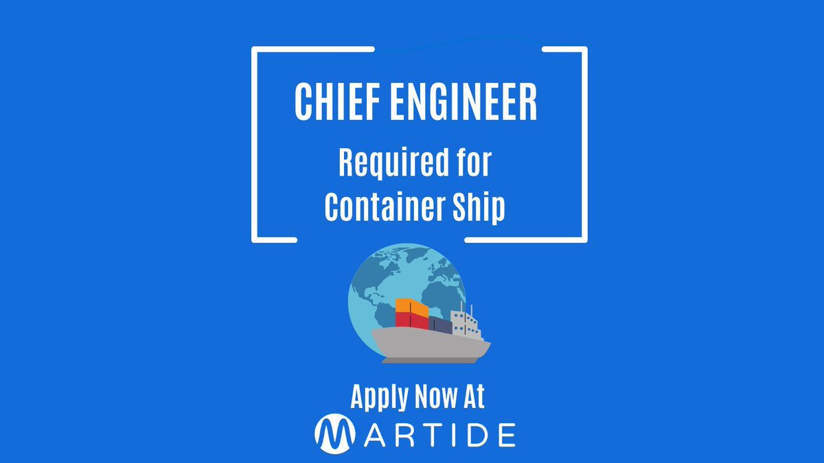 Join: 30th May
Contract: 4 Months (+/-1)
Salary: $9,000 - 9,500
Company: SeaCrest Maritime Management
Click to Apply: buff.ly/2Piaa1G
#seafarerjobs #seamanjobs #jobsatsea #maritimejobs #jobsonships #shipjobs #chiefengineerjobs #chiefengineervacancies #marineengineerjobs