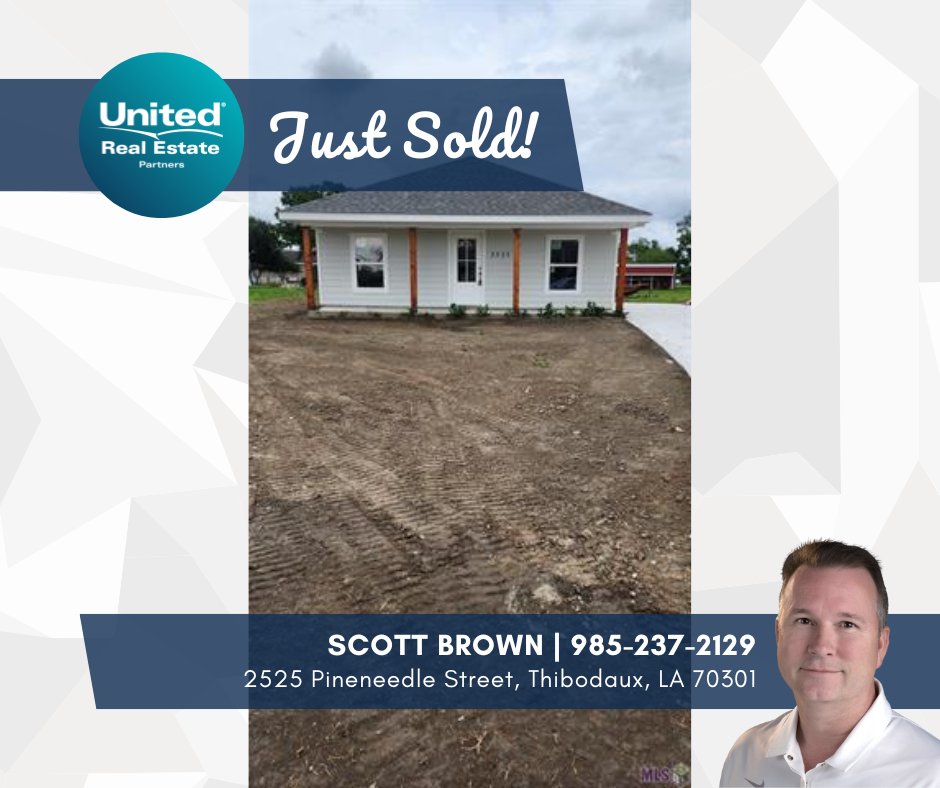 Another one sold! 😎 Congratulations to Scott Brown on his recent sale! Interested in selling or purchasing a home? Call Scott today at 985-237-2129. #RealEstate #JustSold