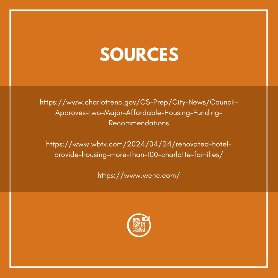 Charlotte’s growing! Recent city approvals bring 159 affordable housing units, with 19 up for sale. Heal Charlotte will transform a hotel into homes for over 100 families, offering crucial resources to those in need. #nncpaf #truemajority #housingsecurity #affordablehousing