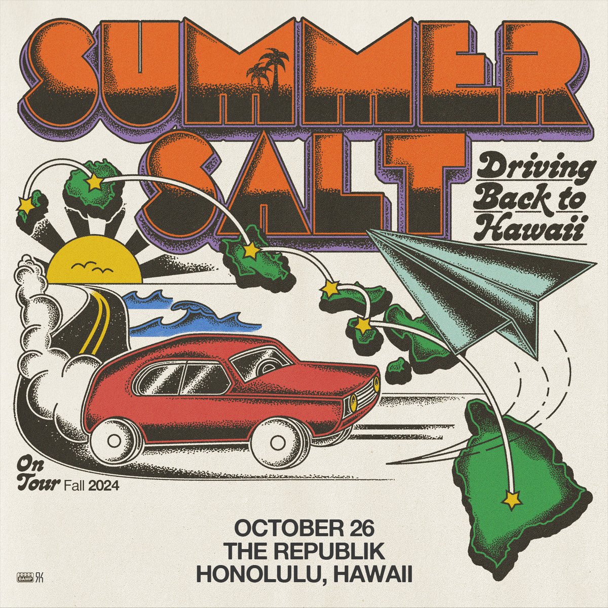 JUST ANNOUNCED 🌴 @SummerSaltATX is driving BACK to Hawaii and performing live at The Republik on Saturday, October 26! 🌊 Tickets go on sale this Friday, May 17, at 10 AM HST at jointherepublik.com 🎟️