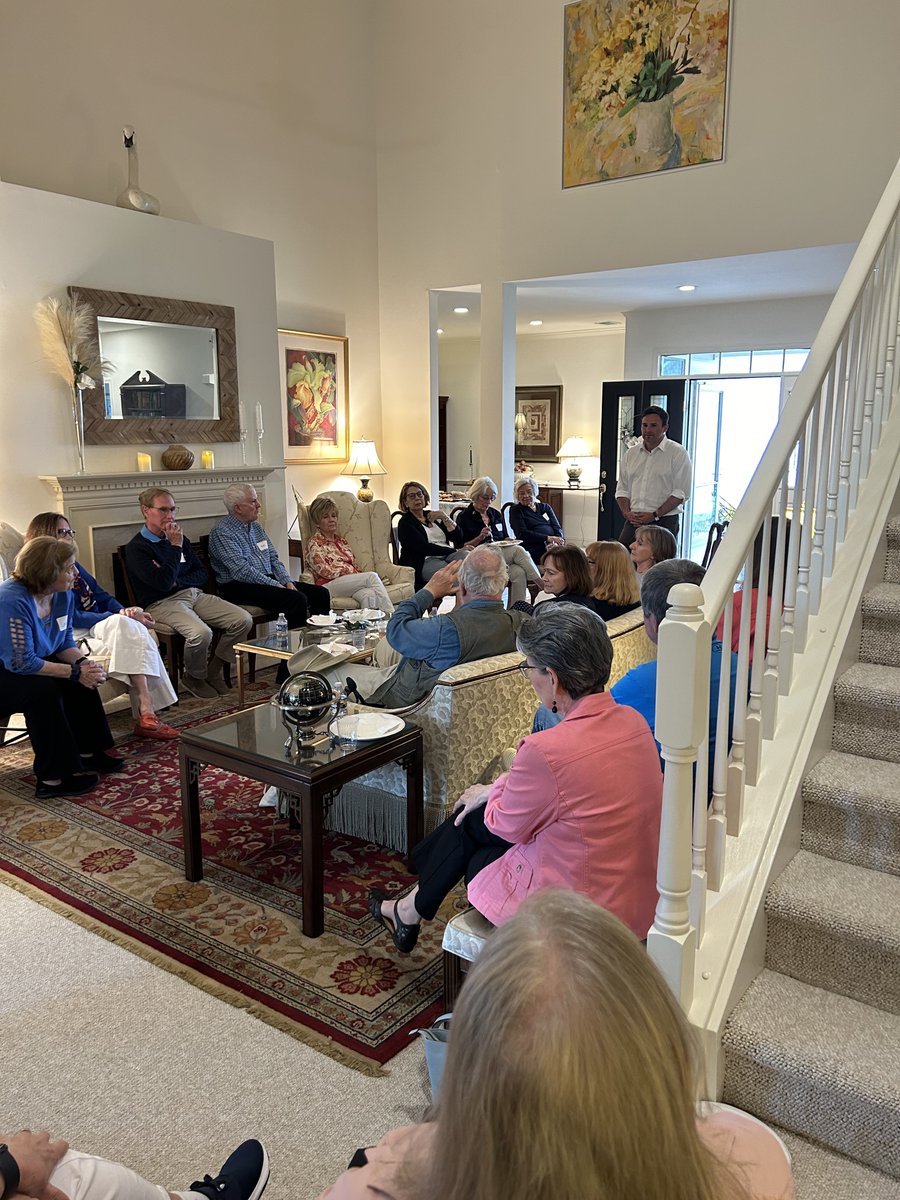 Amazing turnout for our event in Heritage Hunt this past weekend. Thank you to Betty for opening her house to us! Great to talk with so many supporters about how we're going to protect our democracy and abortion rights in Congress. #VA10
