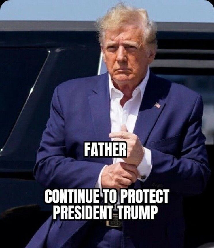 The Greatest Man of All Times D. J. Trump. 🇺🇸 Father, Please Protect Him.🙏 @Ilegvm @cjdtwit @Outs45 @CJSzx12 @LR2552 @PecanC8 @HPY2KW @TwinsBus @fugustra1 @bdonesem @CaliRN619 @1Gforce45 @4321parker @CL4WS_OUT @ItallionTony @PaulaRed62 @MoosesFelix @Patrick7088…