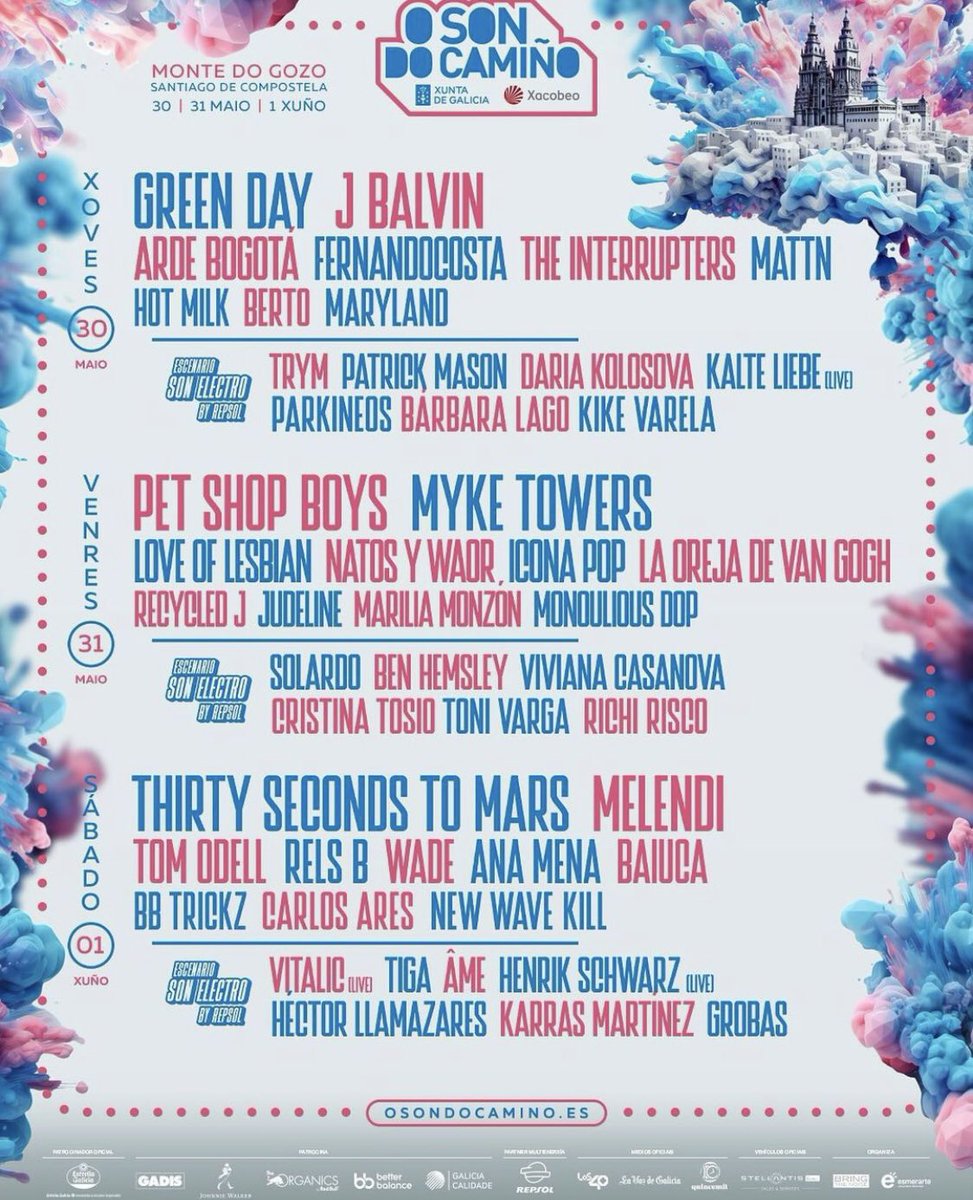 vendo abono para os 3 días! 

agradezco un Rt 😇