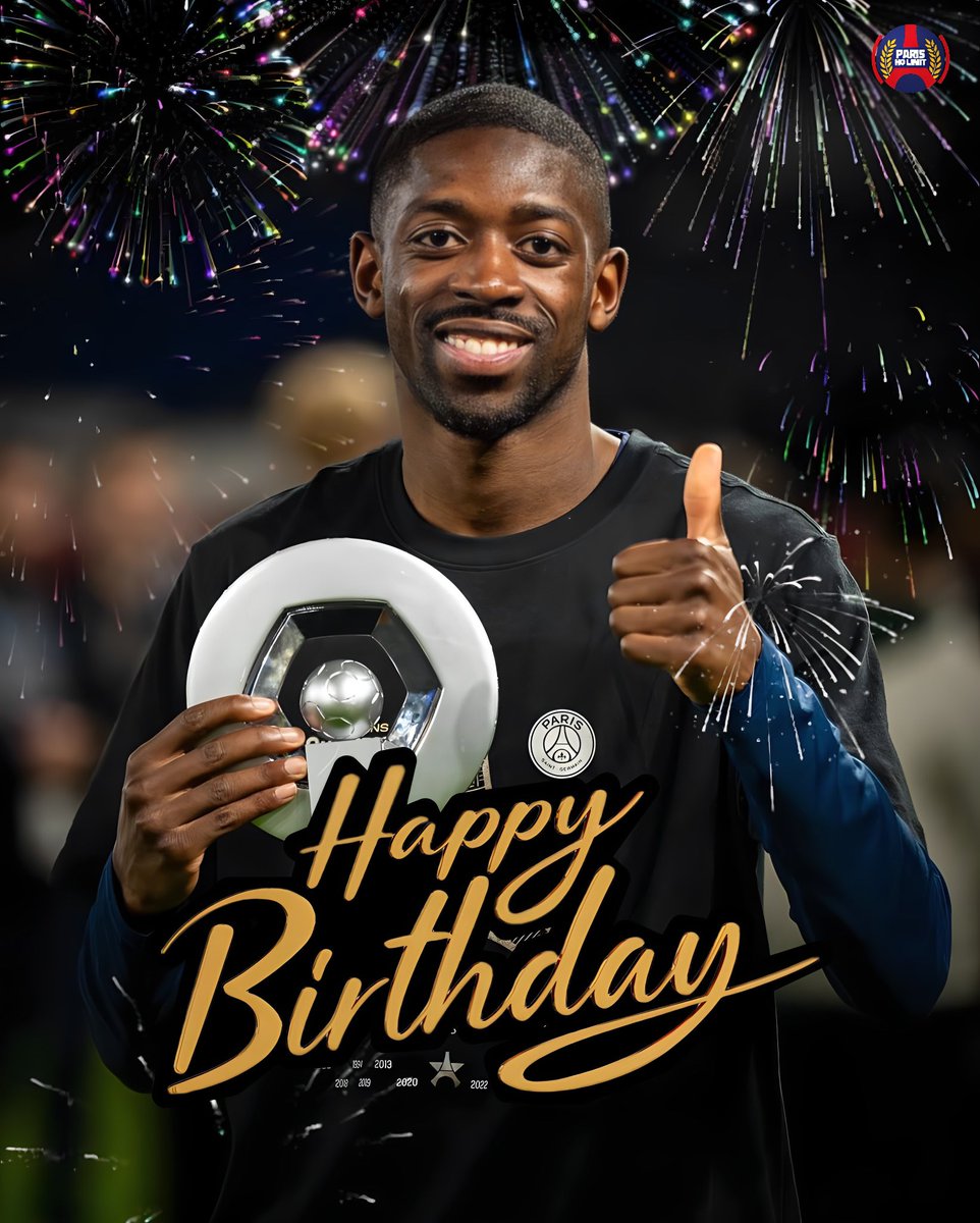 ❤️💙🥳 Joyeux Anniversaire à notre N°10 @dembouz 🙏🏾🎂🇫🇷 27 ans aujourd’hui ! 🎁💫