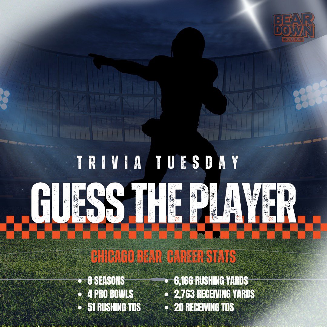 Trivia Tuesday‼️🧐🏈

Put your guess in the comments 👇

🐻⬇️
.
.
.
#nfl #chicagobears #sportstrivia