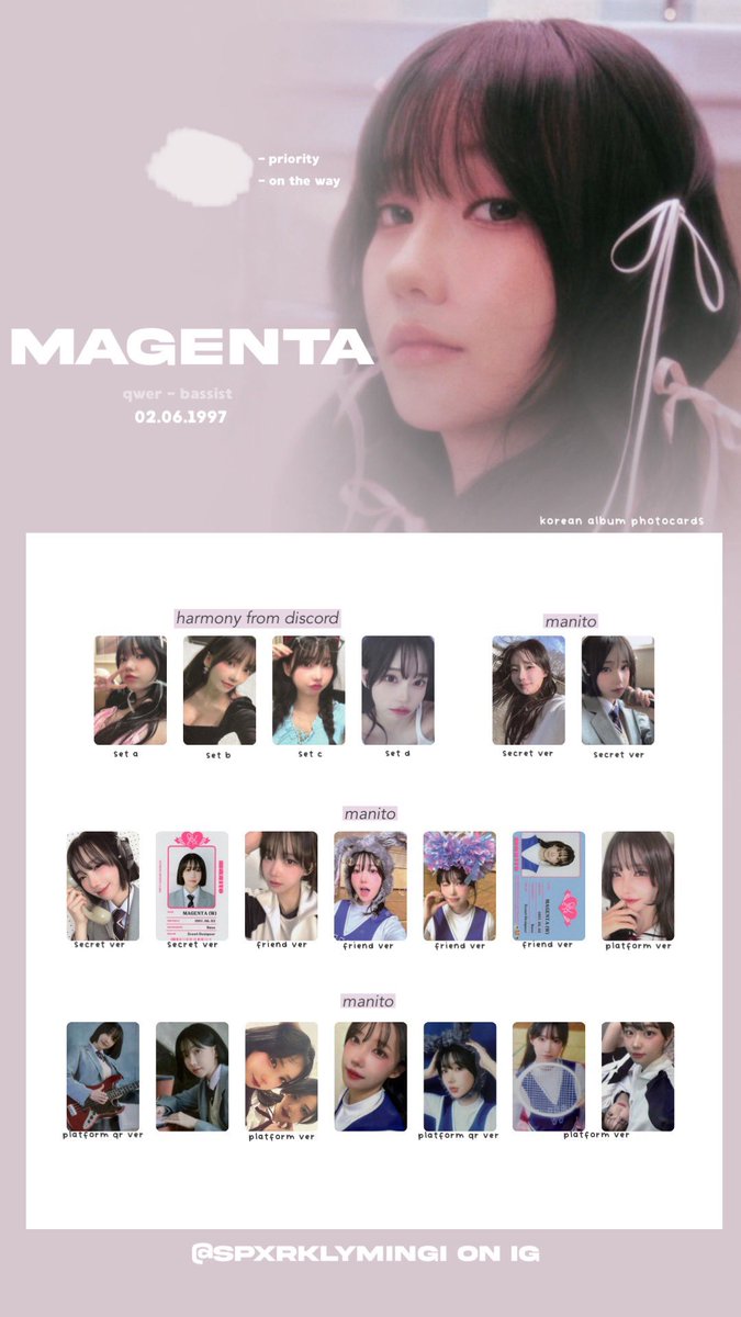 ✧༺ qwer full album, template ༻∞ please don't crop my username