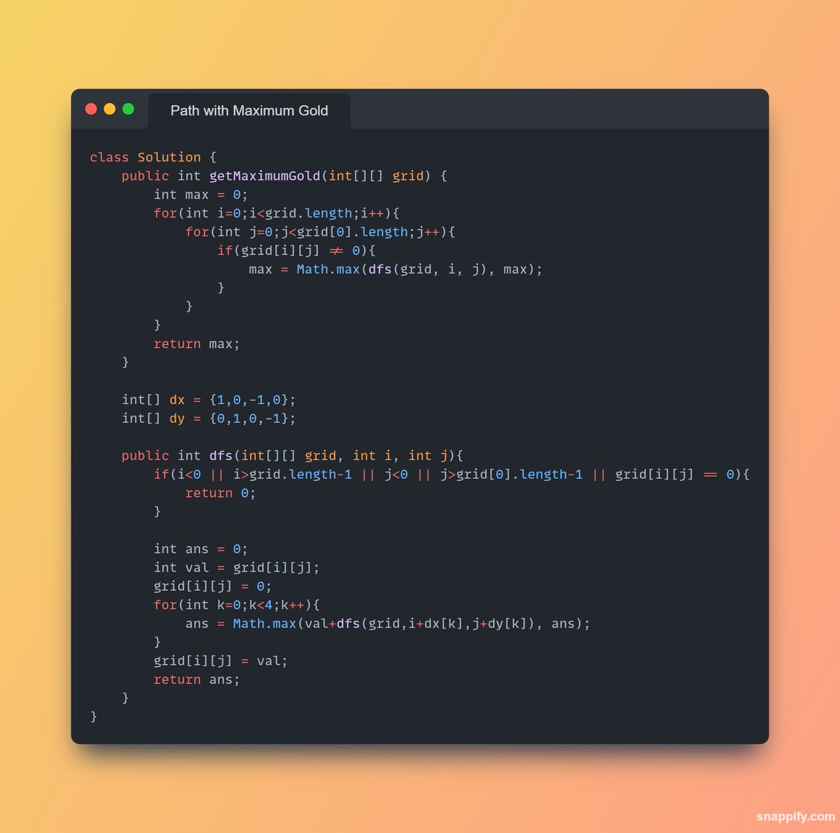 aryan90030's tweet photo. Day 77/100:
Question - 1 => 1219. Path with Maximum Gold
Question - 2 => 1171. Remove Zero Sum Consecutive Nodes from Linked List
Questions Count - 154 & 155
#CodingJourney #ProgrammingGoals #100DaysOfCode https://t.co/NGkznGomEm
