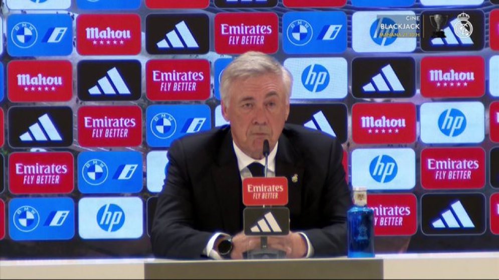 Carlo Ancelotti: Lunin will play one of the remaining matches in the league, and Thibaut Courtois will play the other.