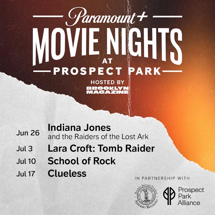 Spend your summer nights in Prospect Park with Paramount+ Movie Nights in Brooklyn, the free, outdoor movie series presented by @paramountplus, @bkmagazine, and @BSEGlobal in partnership with @BKBPReynoso and Prospect Park Alliance: prospectpark.org/movies24