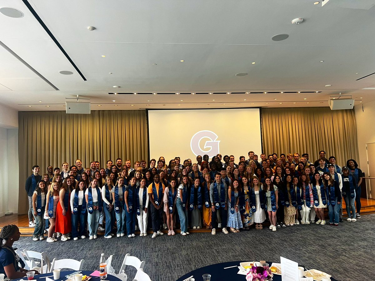 Love celebrating our seniors at our annual @GeorgetownHoyas Graduation Brunch, especially this class of ‘24 many who missed their HS graduations because of Covid! Can’t thank this class enough for raising the bar for Hoya Athletics! 🙏🏾💙