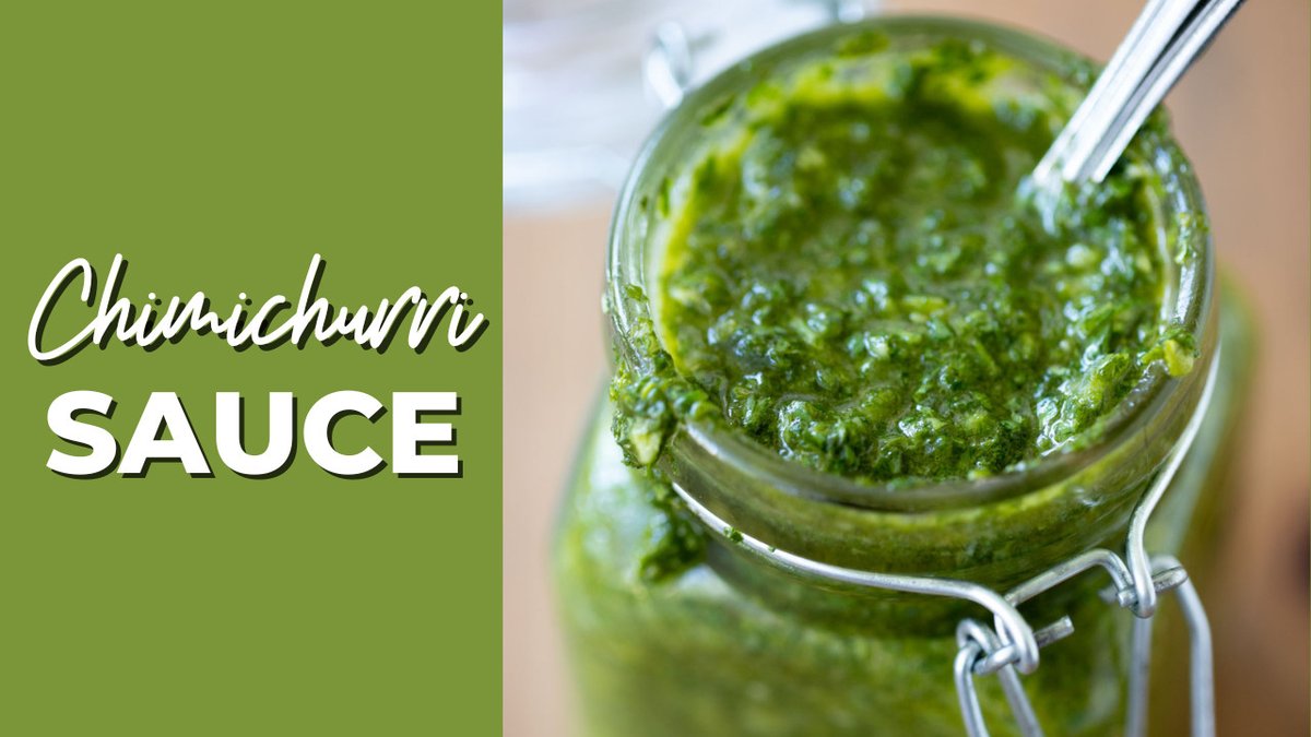 This easy chimichurri sauce recipe highlights the bright flavors of fresh parsley, cilantro, and garlic with a splash of lemon and red wine vinegar. #haveaplant  bit.ly/3CqBMZD