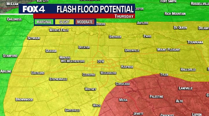 Next disturbance heads our way Thursday! Widespread rain and storms expected. Some strong to severe storms will be possible, along with a flash flood threat.