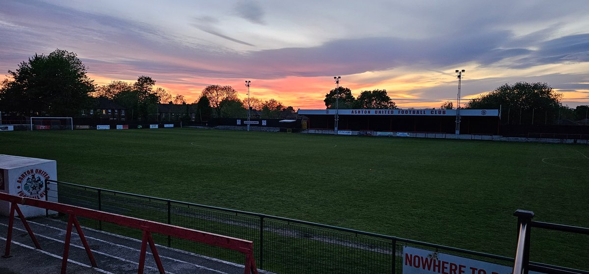 The sun sets on another season of football at Hurst Cross. Thanks to every volunteer that has helped through a torrid winter, and we will come out of the other side! We've overcome some serious problems to get games on, and I am so proud to have been a part of this team. #oneclub