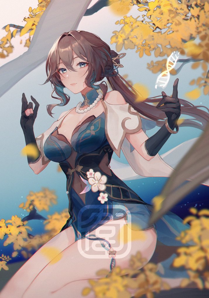 ruan mei 🌸 I actually painted 90% of this when she was released and then just never finished it until now because I'm a clown

#honkaistarrail #ruanmei