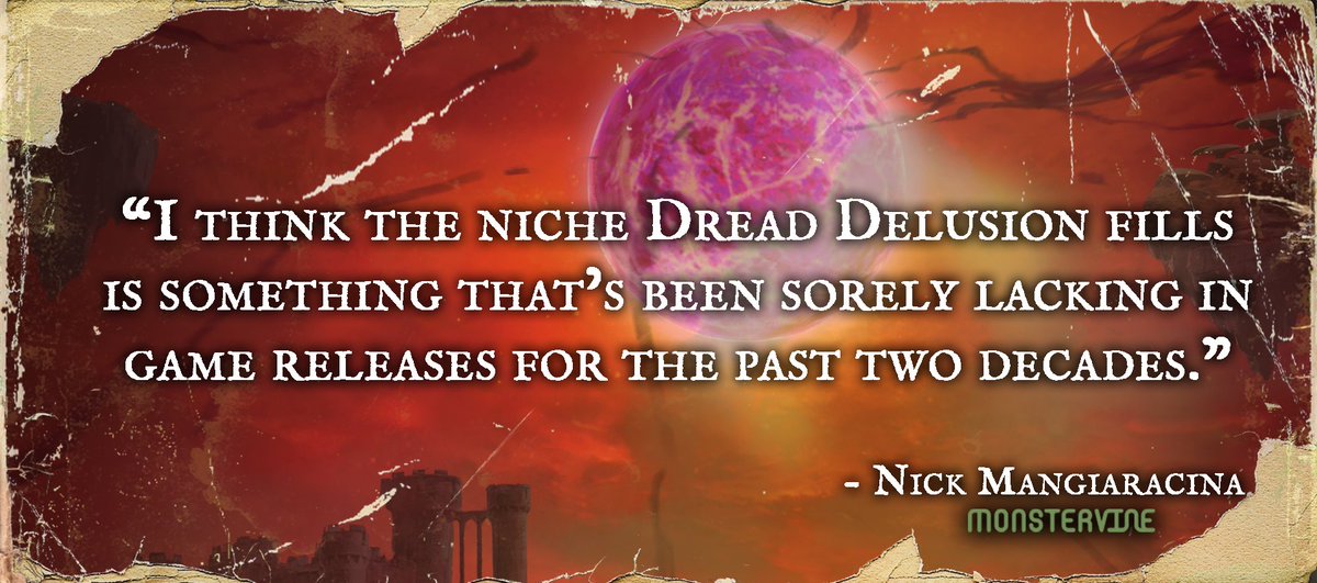 DreadXPGames's tweet photo. Big thanks to @NickManWrites and @monstervine for their lovely write up about Dread Delusion. 

https://t.co/d5DxbPQKdS https://t.co/lWUiYLZ7kK