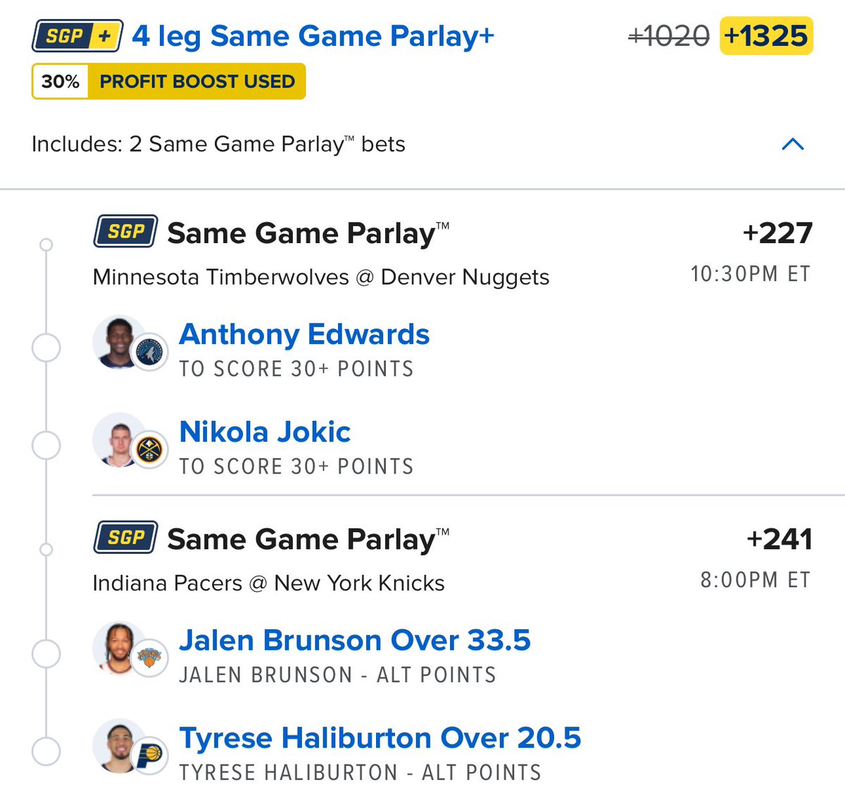 NBA Parlay for tonight. Just makes too much sense! 

Whop.com/parlayscience