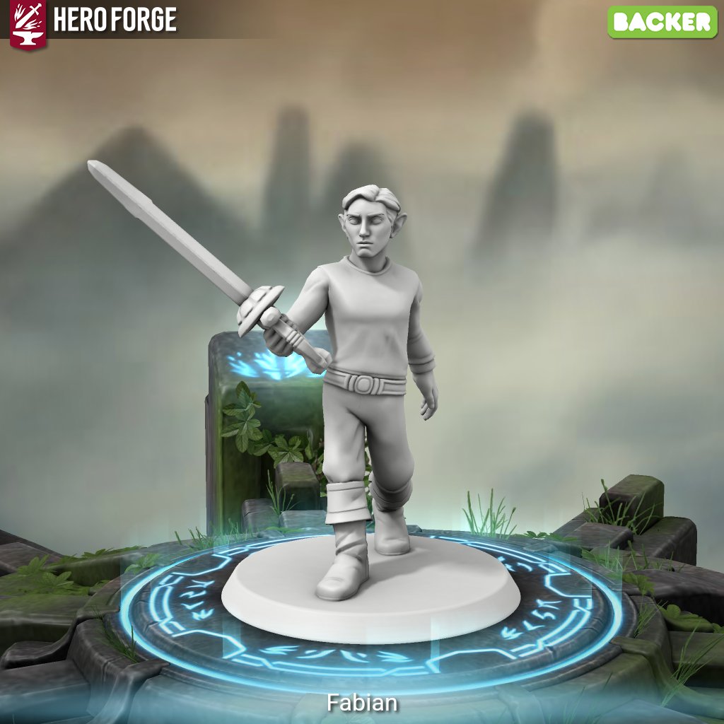 @dimension20show @HeroForgeMinis I remember making the Bad Kids back in 2019 through Heroforge before color and back when the swords were chunky!