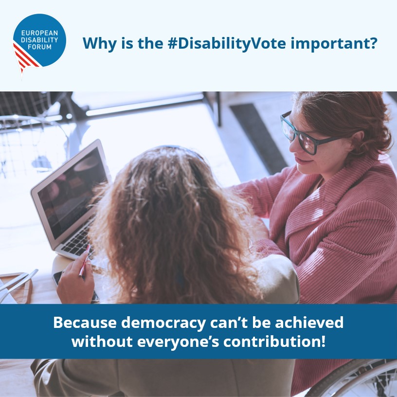 400,000 Europeans are still denied voting rights on the basis of disability. Until everyone can vote, the EU cannot be considered a true democracy. #UseYourVote, if you have one - and use your chance to share the messages you care about. together.europarl.europa.eu/en_GB/referral…