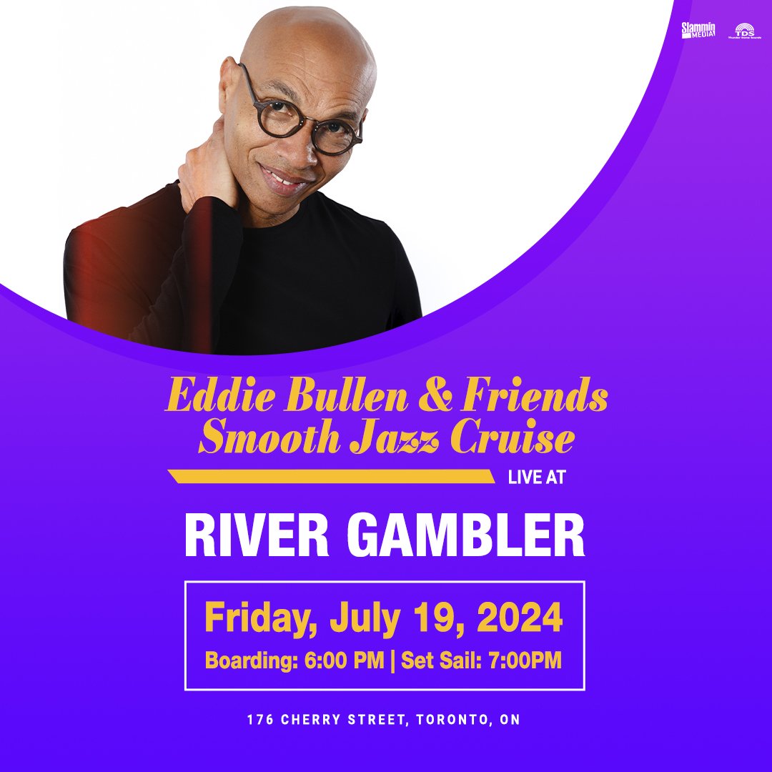 You're officially invited to join us for the EDDIE BULLEN &amp; FRIENDS SMOOTH JAZZ CRUISE aboard the #RiverGambler on July 19th! 🎷🌊 - Food by The Art Of Catering and amazing jazz music. 🎶⛴⚓

Get your tickets at ticketgateway.com/eddie-bullen

<a href="/slamminmusic/">Slammin Media Inc.</a> <a href="/believe/">Believe</a>