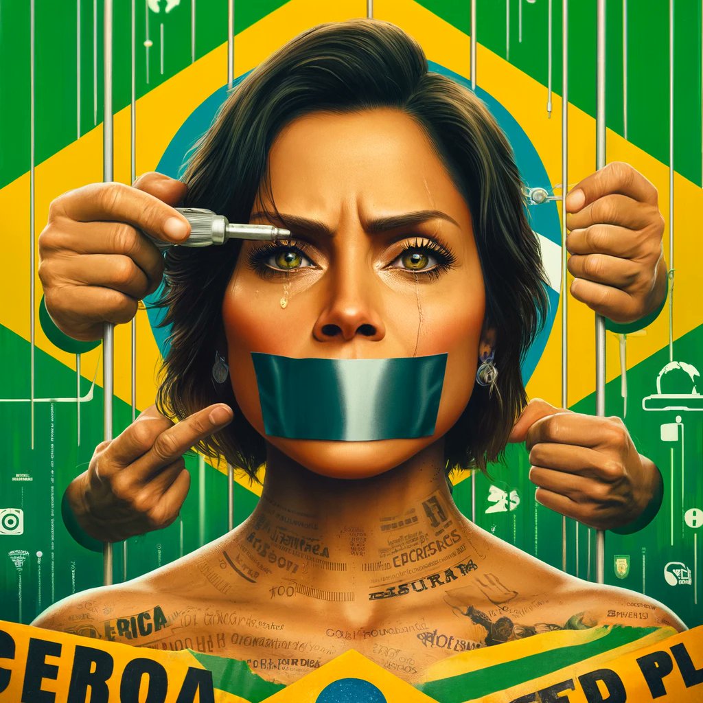 🇧🇷 No Brasil, o grito por liberdade ecoa mais forte que qualquer tentativa de silêncio! Não vamos permitir que calem nossa voz ou manipulem nossas lágrimas. Diga não à censura! #PLdaCensuraNÃO 🚫👊
