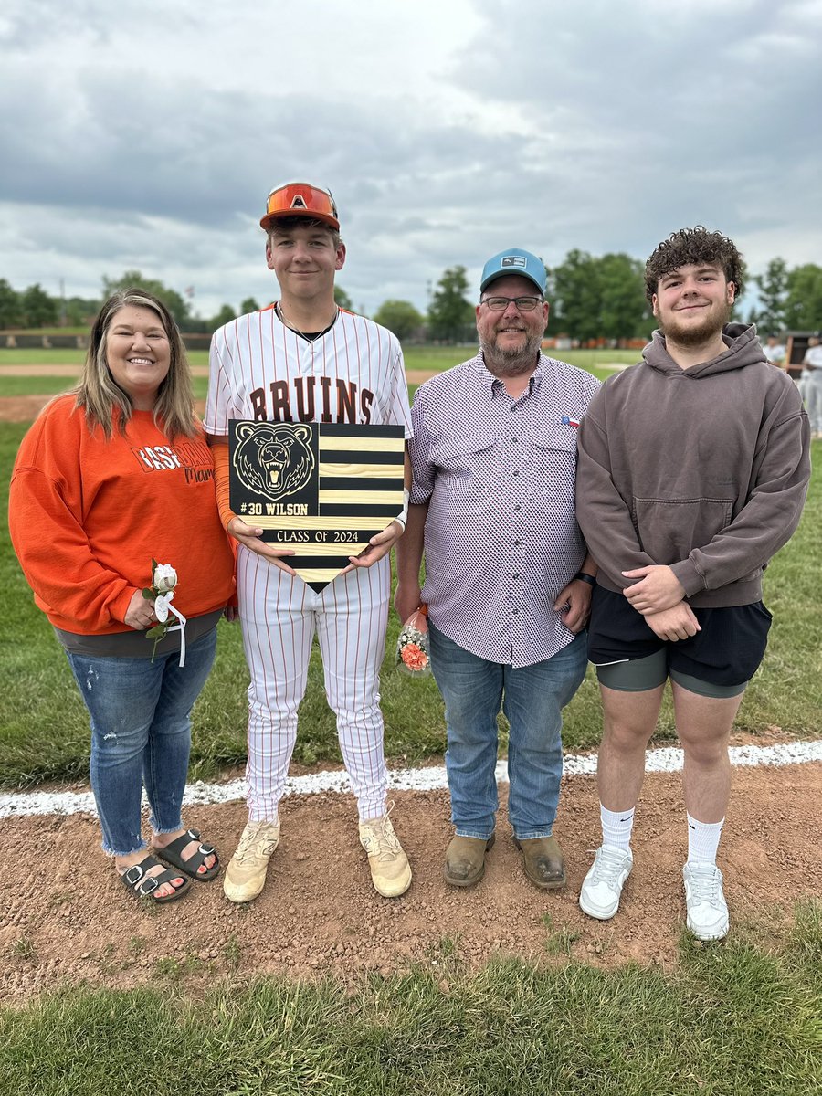 Congratulations &amp; Thank You
Senior Baseball Player
⚾️🐻Nolan Wilson #30🐻⚾️