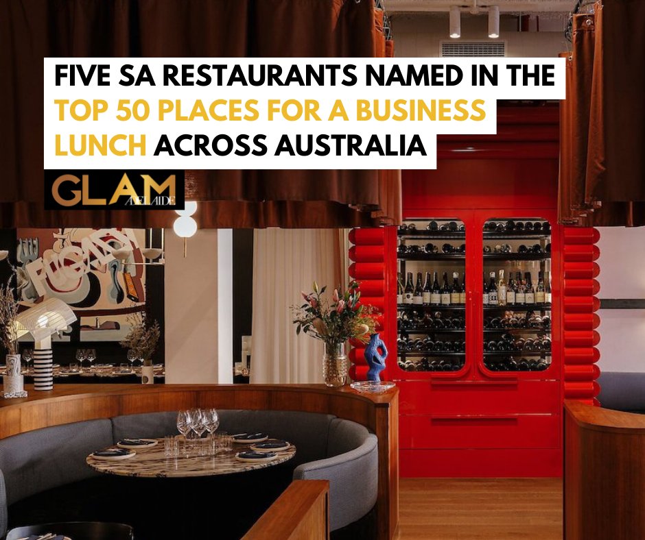 FIVE South Australian restaurants have been named in the top 50 places for a business lunch across Australia! 🥗

Read which >> hubs.la/Q02x2fsV0 #adelaide #glamadelaide #southaustralia