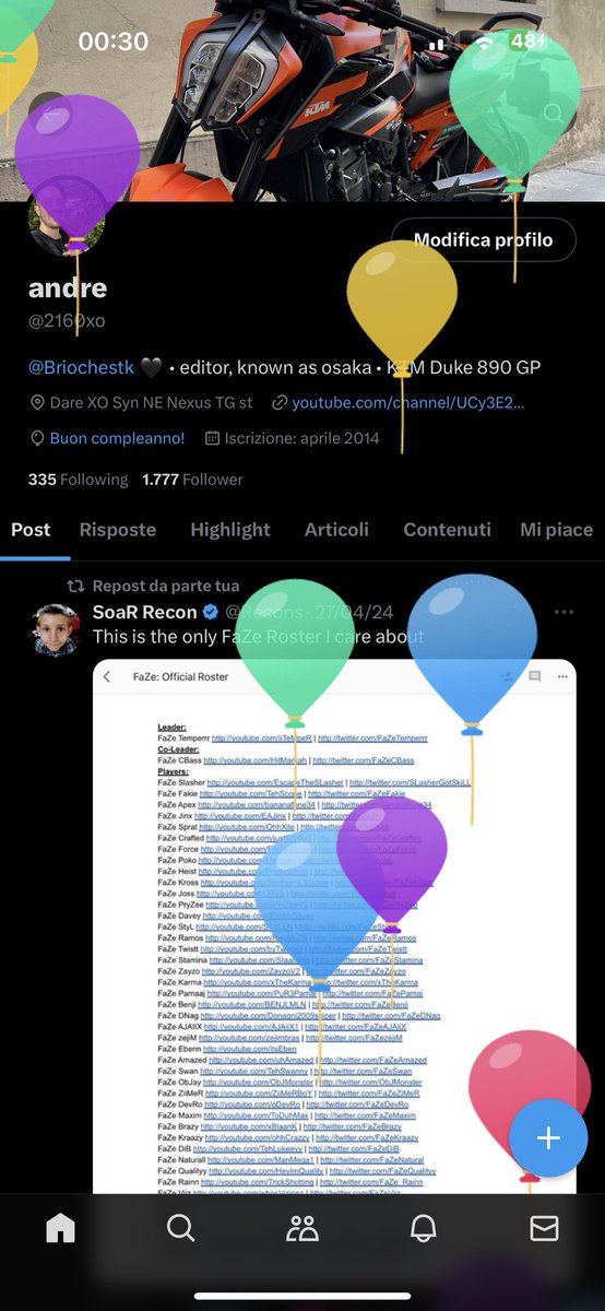 only came for the balloons ☕️🥳