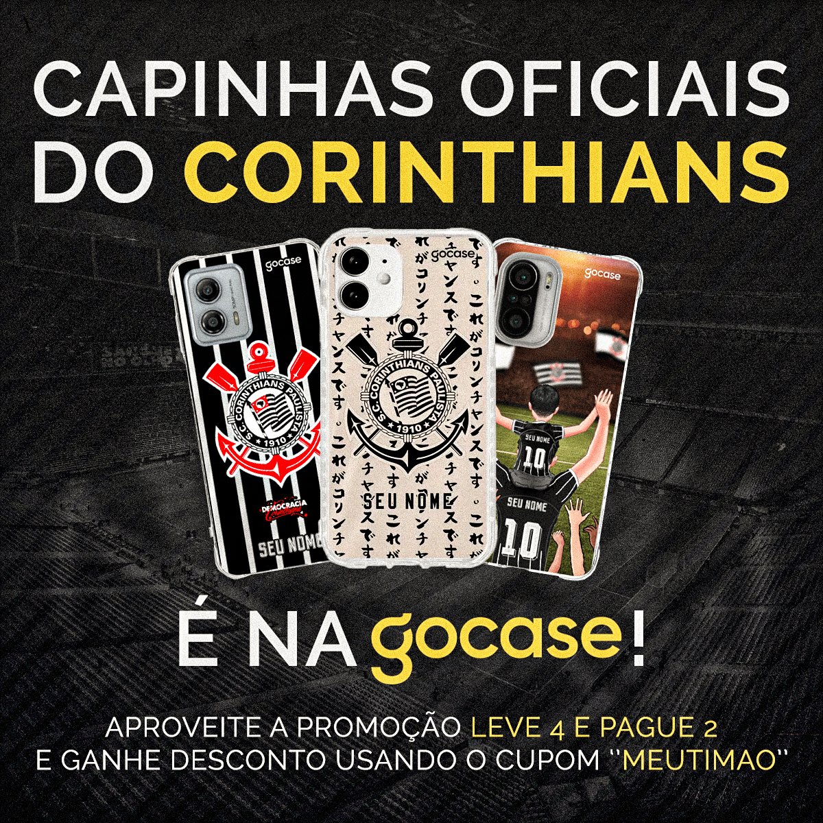 Quer deixar seu celular mais corinthiano?

Aproveite a promoção LEVE 4 e PAGUE 2 e use o cupom ''MEUTIMAO'' para ganhar desconto em compras de produtos do Corinthians na @gocasebr!

VEM!!! 👇
timao.me/Gocase