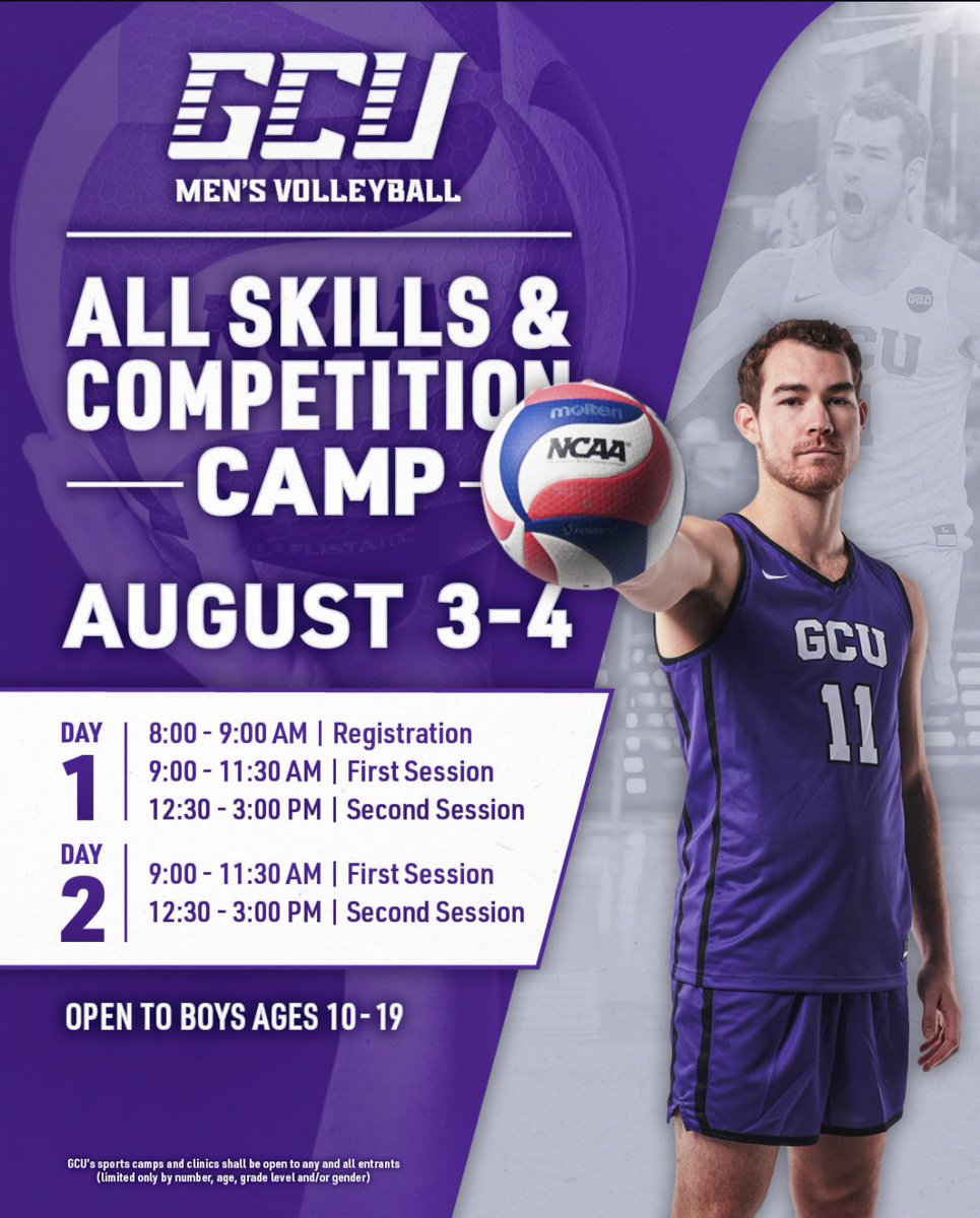 Join us for camp by following the link below!

mensvolleyball.gculopessportscamps.com/all-skills-cam…