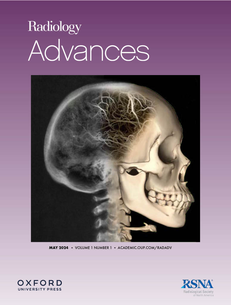The first issue of Radiology Advances, RSNA’s exclusively open-access journal, is available. @OUPMedicine @SusannaLeeRad bit.ly/3WImKZw