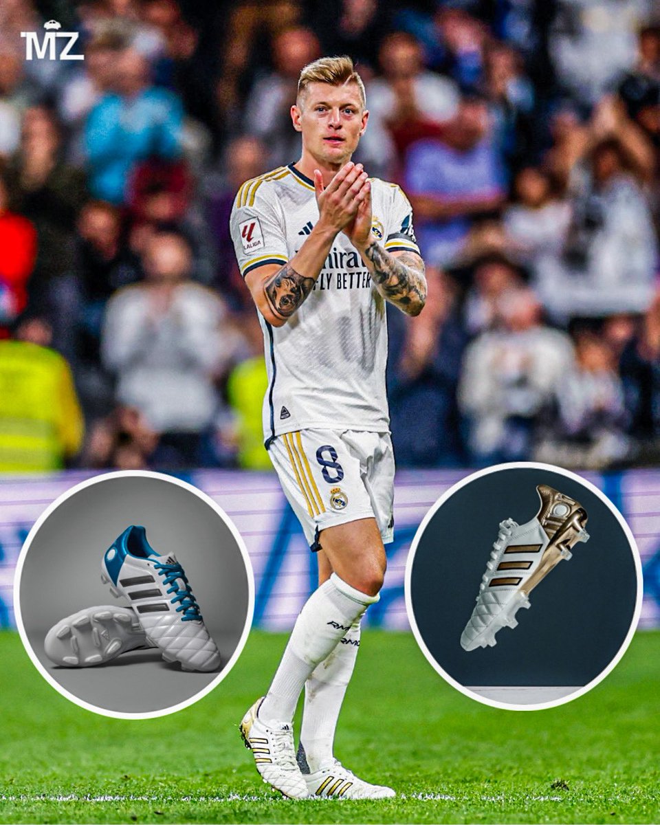 🚨 Toni Kroos played today in new ‘Gold’ version of his iconic Adidas boots .🔱⭐️