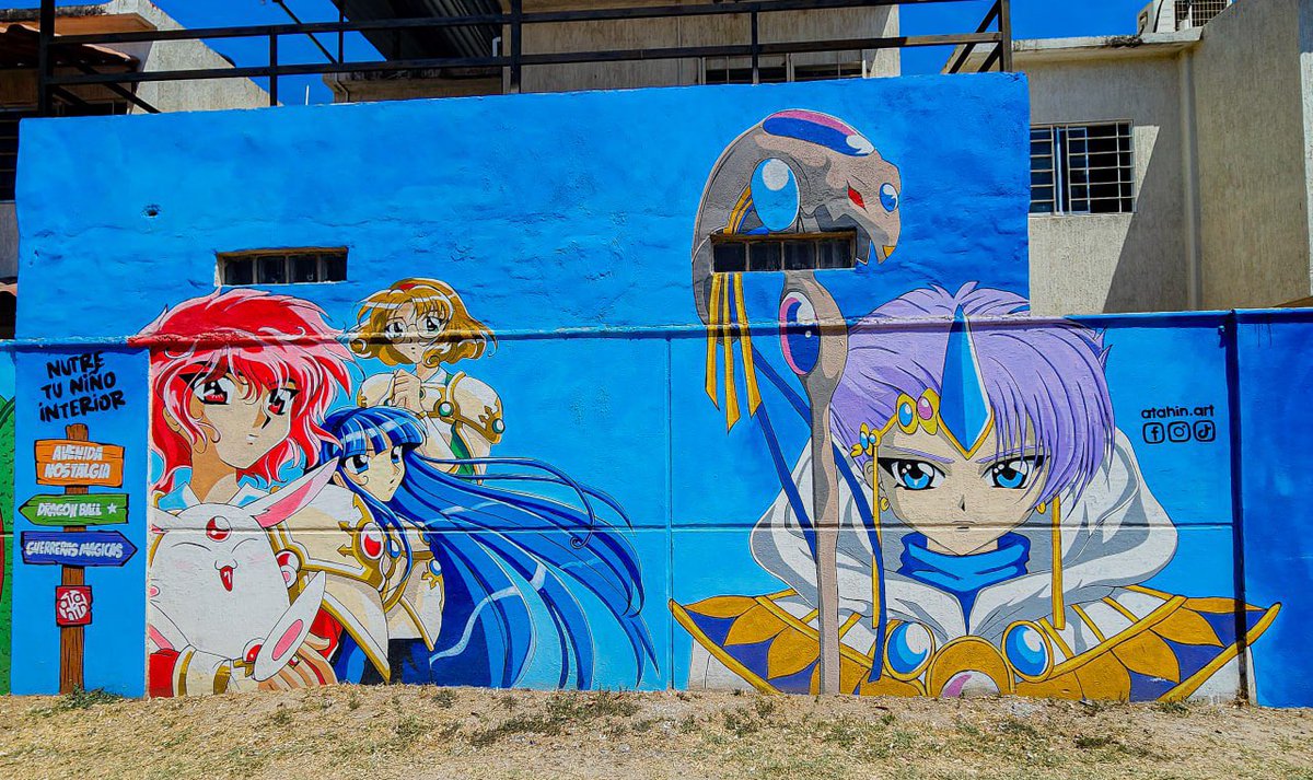 “¡Le he salvado porque me ha dado la gana!” #GuerrerasMágicas
🎨Guerreras mágicas
👨🏼‍🎨 @atahin.art
📍 Guadalajara, Jalisco
#Murales #ArteUrbano #Art #streetart #streetartdaily #streetartphoto #Photography #Creativity #MultiColored #art #murals #otaku #anime #guerrerasmagicas