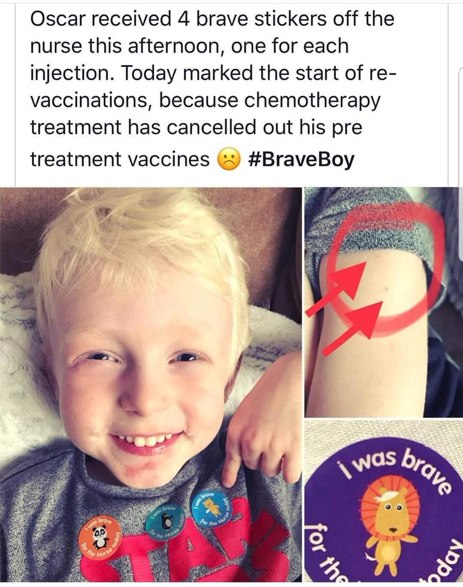 This poor child. I can't stand to see a child battling Cancer. 

So unfair. 

I thought this was the child 'herd immunity ' was protecting? Like I have said, they're vaccinating everyone nowadays.  They throw all caution to the wind because they're not liable for injuries or…