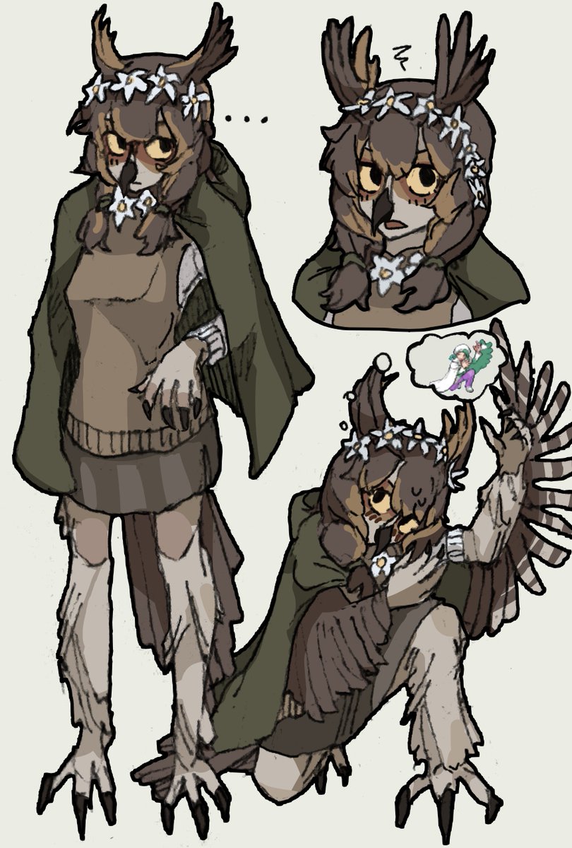 great horned owl girl (umm)