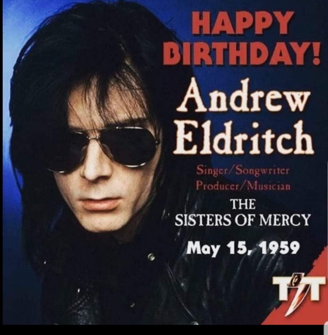 JosefaCastro85's tweet image. Today is the birthday of Andrew Eldritch vocalist of gothic rock band Sisters of Mercy that are known for songs as Vision Thing, Dr. Jeep, This Corrosion, Temple of Love and other more.
Happy 65th birthday to you, Andrew Eldritch! #AndrewEldritch #SistersofMercy #gothicrock #80s
