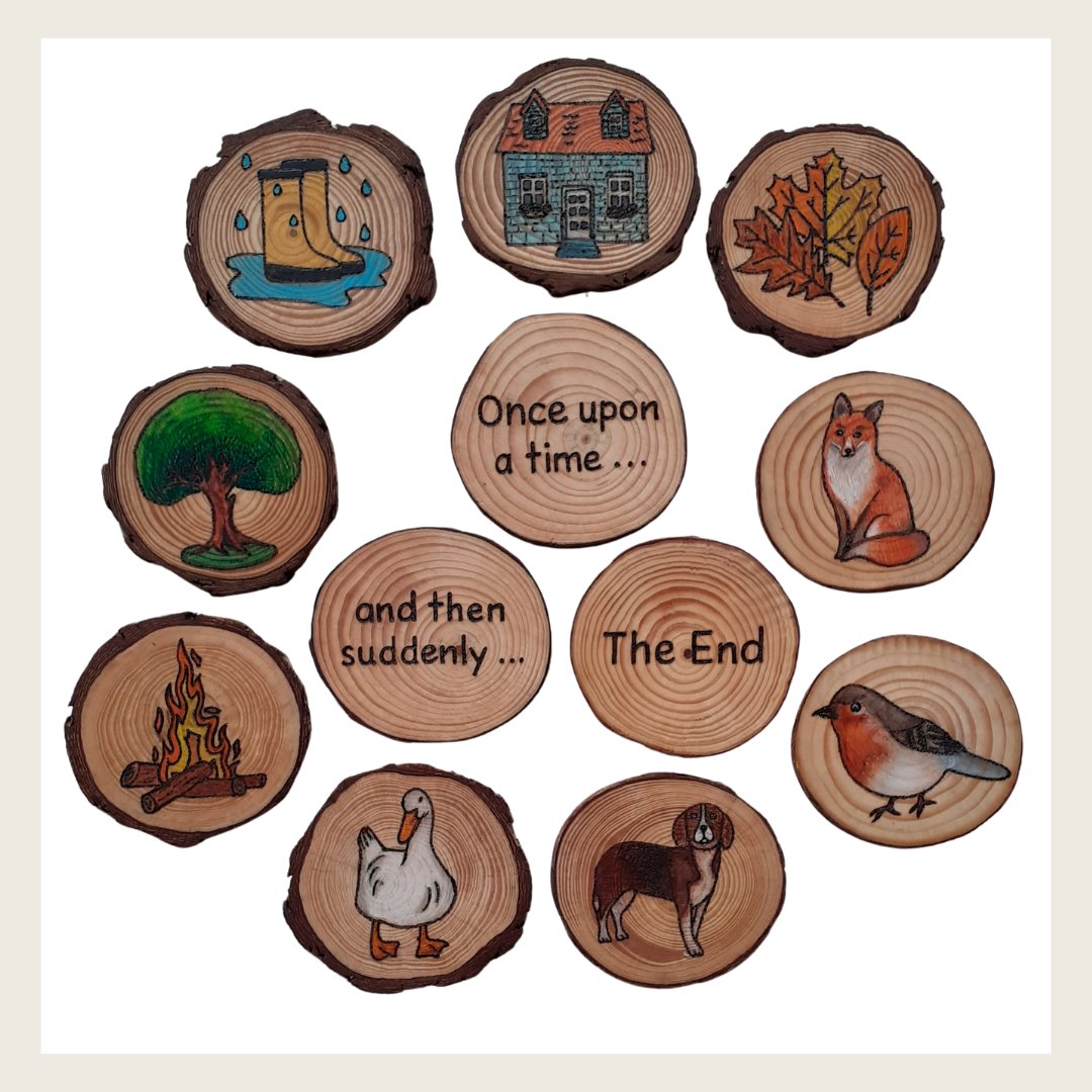 Absolutely loved making this set of story wood slices for a local nursery. A lovely gift from some parents.

Would love to know if I should launch a range of story props. Let me know in the comments

#MHHSBD #earlybiz #firsttmaster #elevenseshour