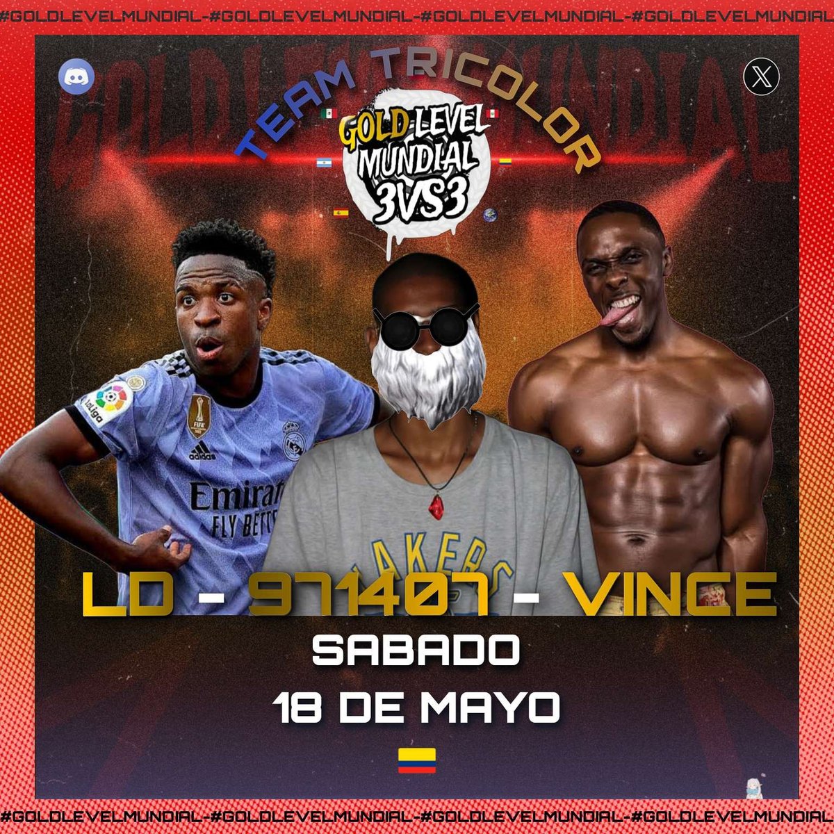FMSGOLD's tweet photo. ☕ DIRECTAMENTE DESDE LA TIERRA DEL CAFÉ. ❗

Estos 3 freestylers de 𝐩𝐫𝐢𝐦𝐞𝐫 𝐧𝐢𝐯𝐞𝐥 llegan a Gold Level para izar la bandera por lo más alto 🇨🇴
 
Una unión de estilos y de distintas comunidades llega a pisar fuerte 👣

¿Que esperas de ellos? 🔥😮 https://t.co/NCVav9EOXQ