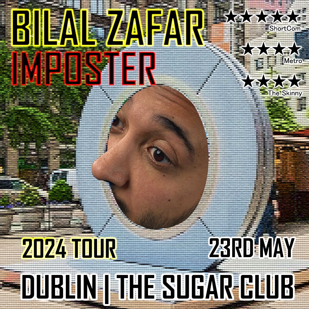 23rd May. I return to DUBLIN! At the @sugarclubdublin pls RT to promote this artwork xo