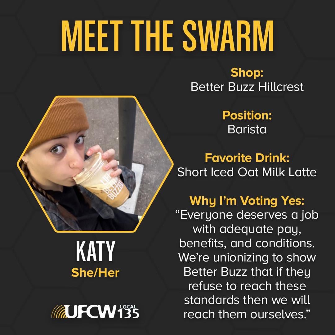 Meet the swarm! This is an exciting week as we are only a few days away from having our voices heard 🗣️🗳️ #lifesbetterunionized #unionyes #jointheswarm