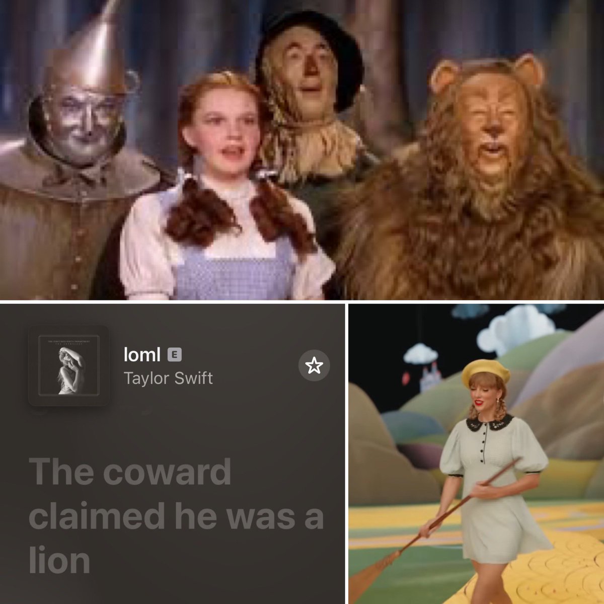 Feeling a little disconnected lately, have been taking pauses from Twitter and just focusing on some irl stuff. Needed to pop on because I just realized this, the cowardly lion? Btw I hope everyone had an amazing weekend and that your weeks have all started off well!!