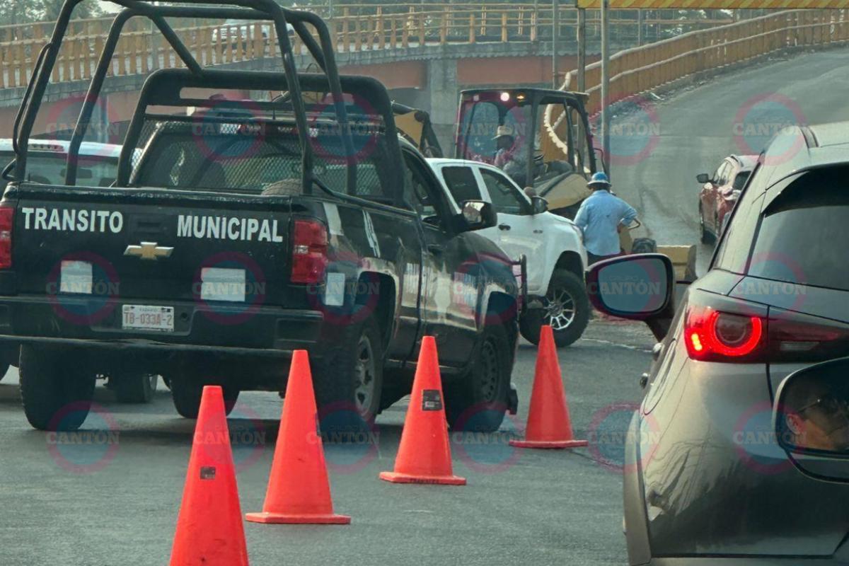 #AlertaTH🚨 | Tráfico por obra en la carretera #Villahermosa-#Nacajuca, a la altura del fraccionamiento #Pomoca.🚘🚗 tabascohoy.com