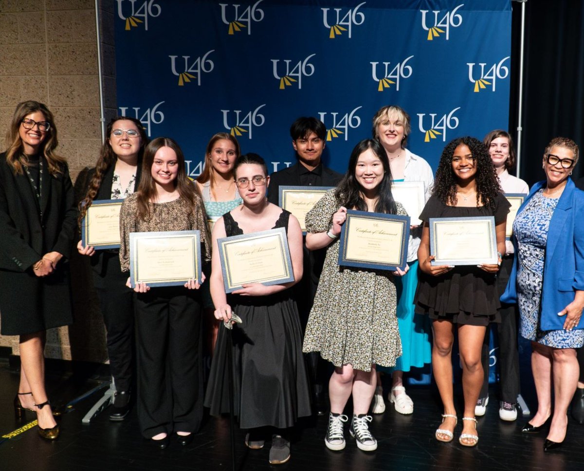 U-46 Honors Top Two Percent of Graduating Seniors in Class of 2024.
Congratulations, Amy Kramarczyk! 
Proud of You