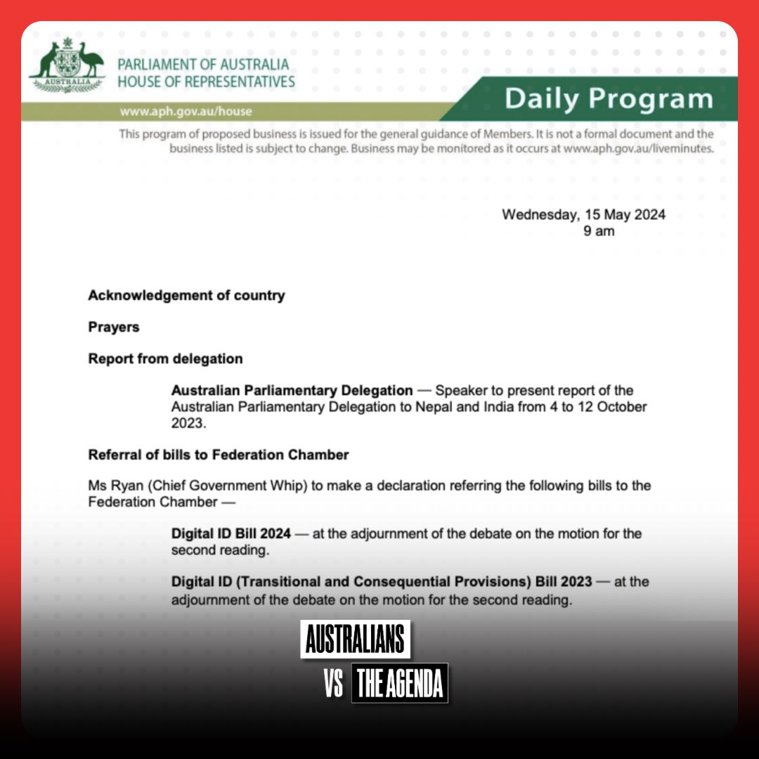 🚨𝗕𝗥𝗘𝗔𝗞𝗜𝗡𝗚: The Digital Identity Bill 2024 has been added to today’s ‘Daily Program’ for its second reading this morning.

This brings the bill 1 final step away from officially becoming law.

Members debate and votes will begin from this phase.

Updates to follow.