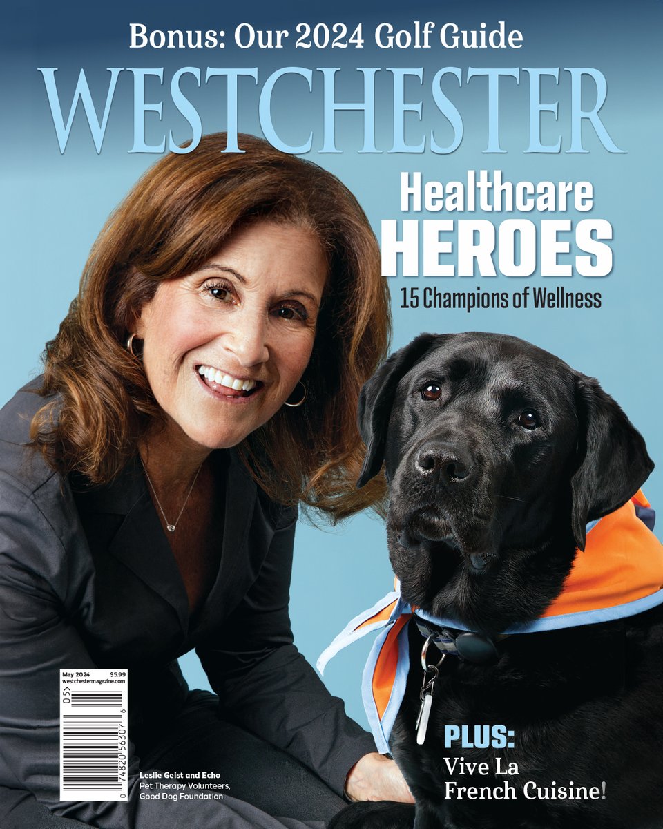 Congrats to Leslie Geist, and Echo, for their much-deserved recognition in Westchester Magazine's Healthcare Heroes of 2024! We seek to expand our pet therapy program. Apply: bit.ly/3yhUqTw Photo by Stefan Radtke | @WestchesterMag