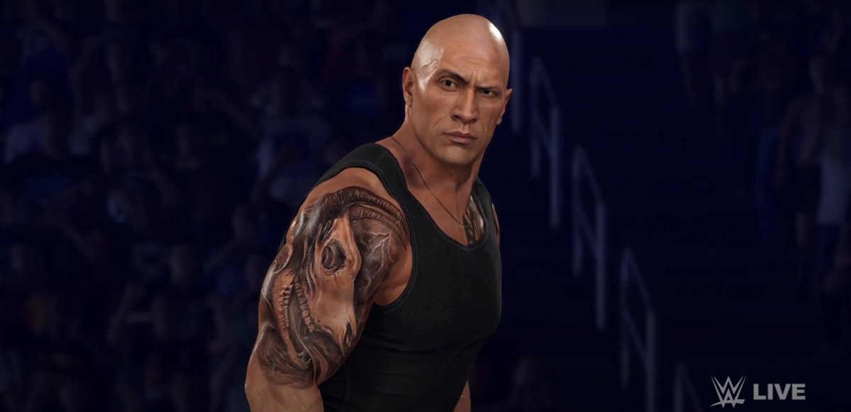 The Rock 24 has heel/Bloodline specific commentary during his entrance in WWE 2K24