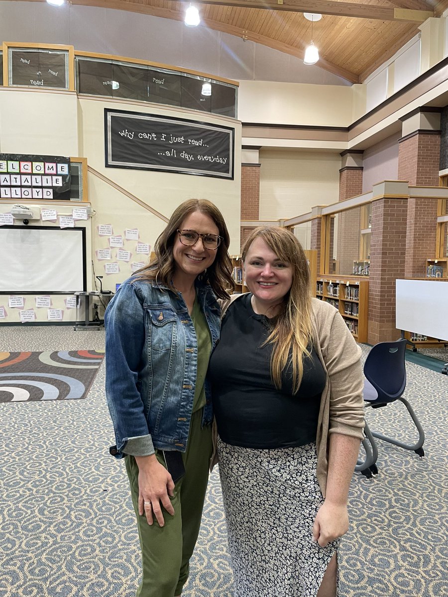 Absolutely loved hosting <a href="/_natalielloyd/">Natalie Lloyd Updates</a> at Smoky Row today! What a wonderful way to get Rockets excited about writing and reading. 🤍 We can’t wait until The Witching Wind comes out in the fall! <a href="/SmokyRow1/">Smoky Row Elementary</a>