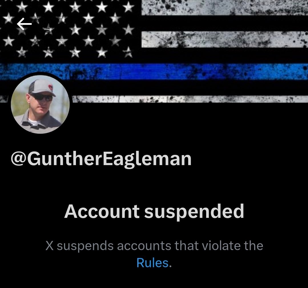 Does anyone have any info as to why @GuntherEagleman's account got suspended?